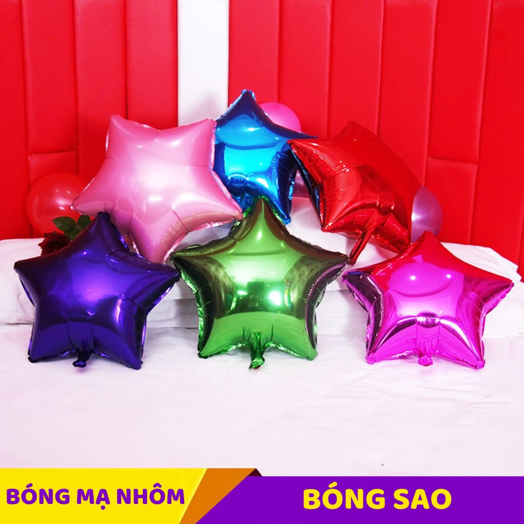 Sỉ Bóng Bay Tráng Nhôm HÌnh Ngôi Sao 45cm ( Giá Sỉ)