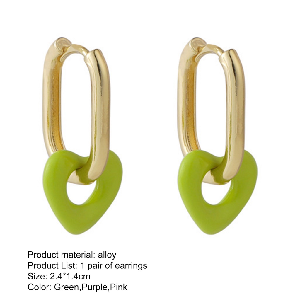 [Ts] Khuyên Tai Lủng Lẳng Xỏ Lỗ Xỏ Khuyên Màu Kẹo Ngọt Trang Sức Đi Dạo