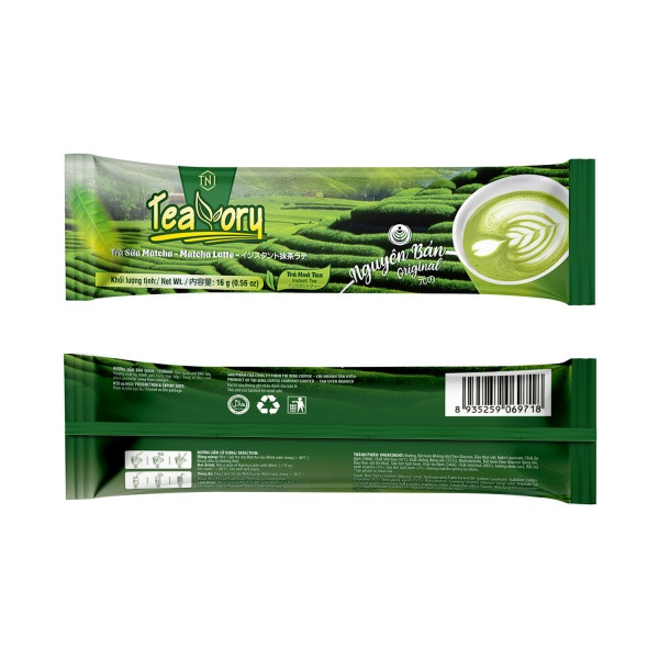 Trà Sữa Matcha Hoà Tan Teavory - Hộp 8 gói x 16g