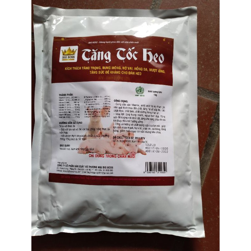 TĂNG TỐC HEO 1KG/GÓI