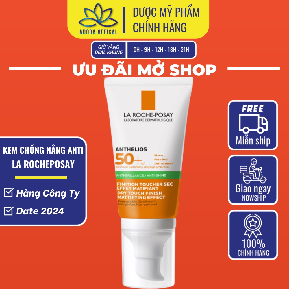 Kem chống nắng kiềm dầu La Roche Posay Anthelios XL Dry Touch Gel Cream Non-Perfumed SPF 50+ ( 50mL )
