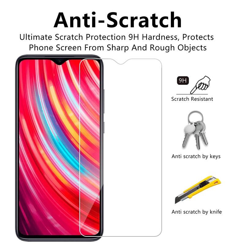 Miếng dán cường lực bảo vệ toàn màn hình HD dành cho Xiaomi Redmi Note 8 7 6 Pro 7A K20 CC9 5Plus Mi 8 lite 9se