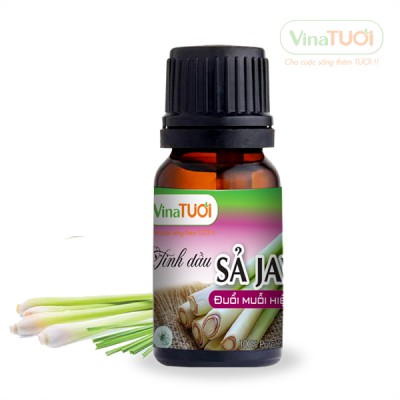 Tinh Dầu Sả Java Nguyên Chất Vina Tươi 10ml - Đuổi Muỗi