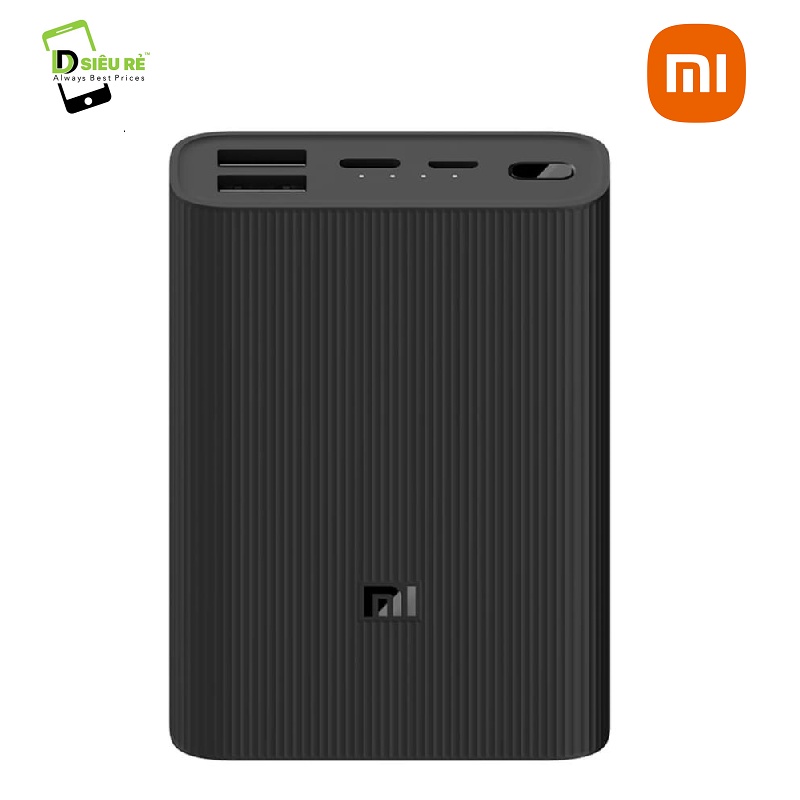 Pin sạc dự phòng Xiaomi Polymer Power Bank 3 Ultra Compact 10.000 mAh - Hàng chính hãng