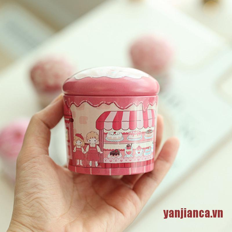 Yanca Hộp Thiếc Nhỏ Đựng Bánh Kẹo Hình Trống Cho Đám Cưới
