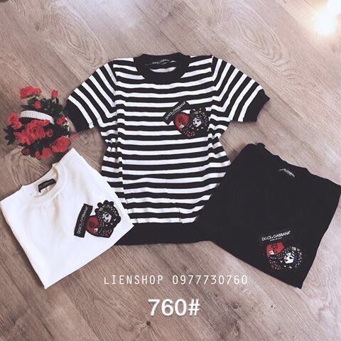 G02. 760. ÁO LEN LOGO NGỰC TAY NGẮN | BigBuy360 - bigbuy360.vn