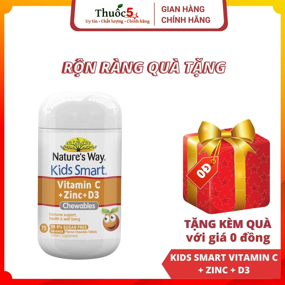 [GIÁ GỐC] Kids Smart Vitamin C + Zinc + D3 - Lọ 75 viên