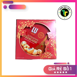 Bánh quy bơ Pháp hiệu LU quà tặng sang trọng đẳng cấp hộp thiếc kèm túi xách loại 540g