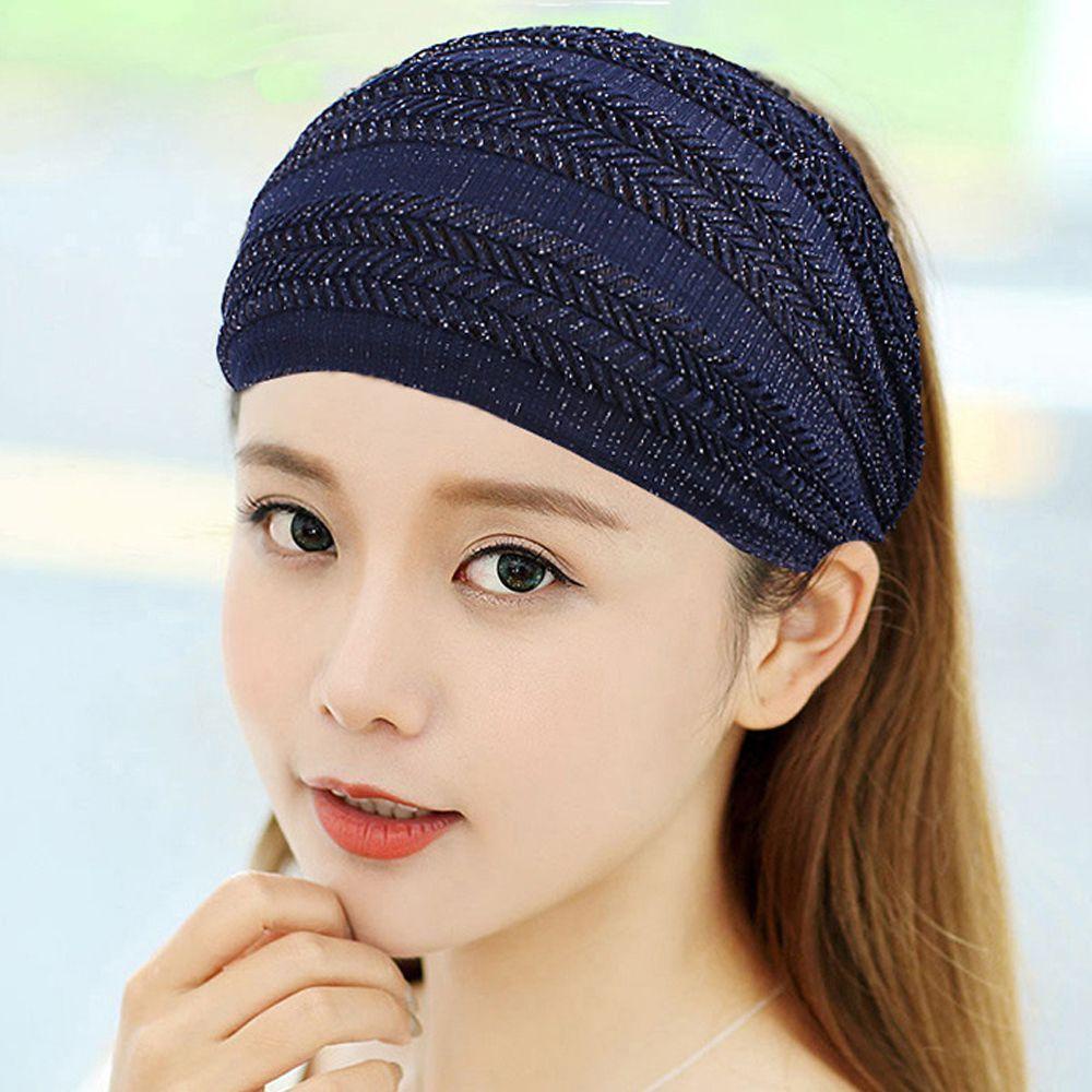 Băng đô cài tóc rửa mặt Phối Lưới Màu Sắc Đơn Giản Thời Trang Mùa Hè Phong Cách Hàn Quốc Cho Nữ