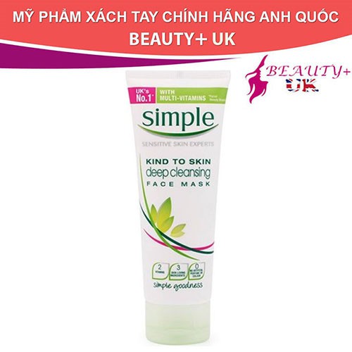 Mặt nạ Simple Kind To Skin Deep Cleansing Face Mask 75ml