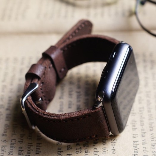 Dây đồng hồ Apple Watch , Iwatch , Iphone Watch Da Bò Thật  RAM Leather Classic  Bền Đẹp