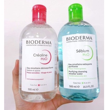 Nước Tẩy Trang Bio Xanh Lá - Hồng 500ml