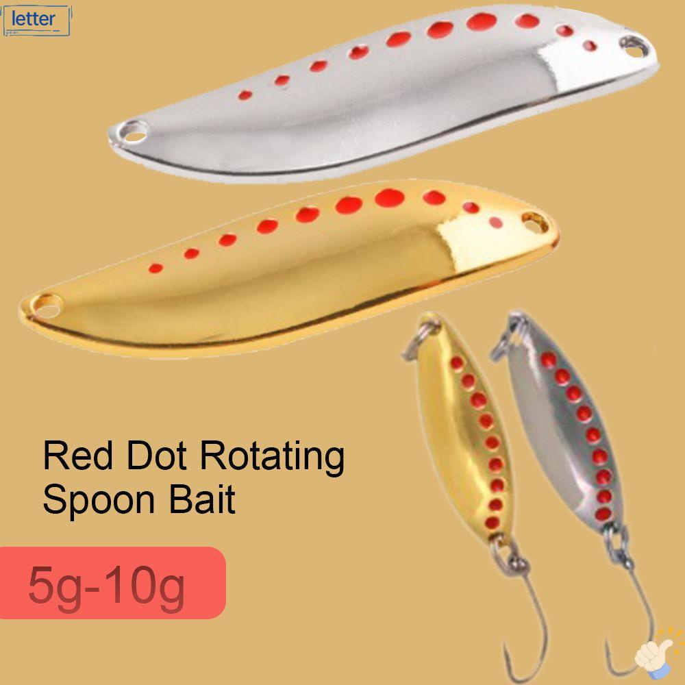 Mồi Câu Cá Giả 7.5g 10g 15g 20g Màu Đỏ Lấp Lánh