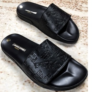 [Giảm Giá Cực Sock] Dép Nam Quai Ngang In Họa Văn Độc Lạ HM R1:1