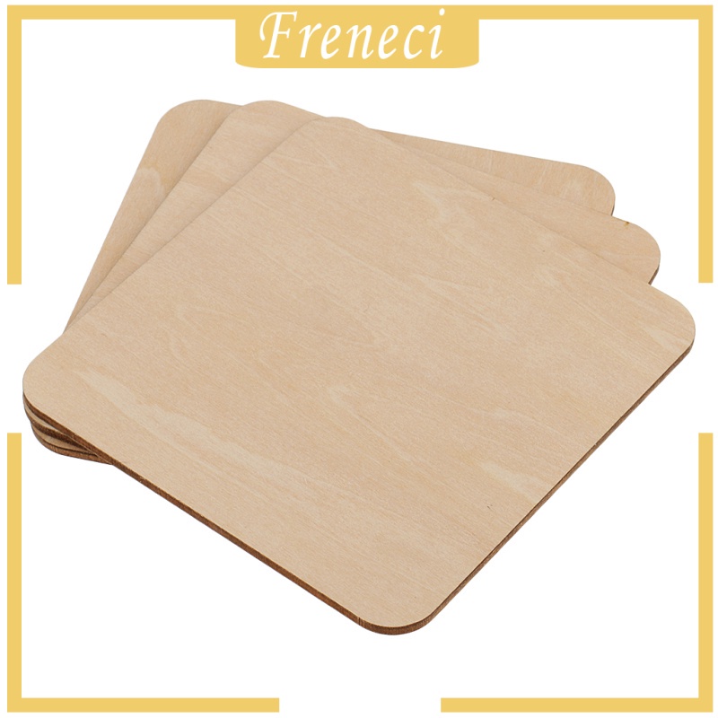 Set 10 Tấm Gỗ Trơn 60x60mm Dùng Làm Đồ trang trí Trang Trí DIY