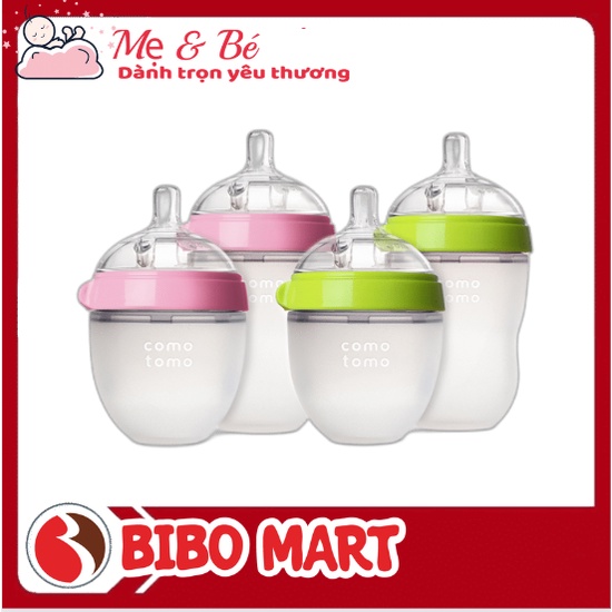 BÌNH SỮA COMOTOMO 150ML /250 ML CHÍNH HÃNG-Hỗ trợ thay núm. Tặng tay cầm