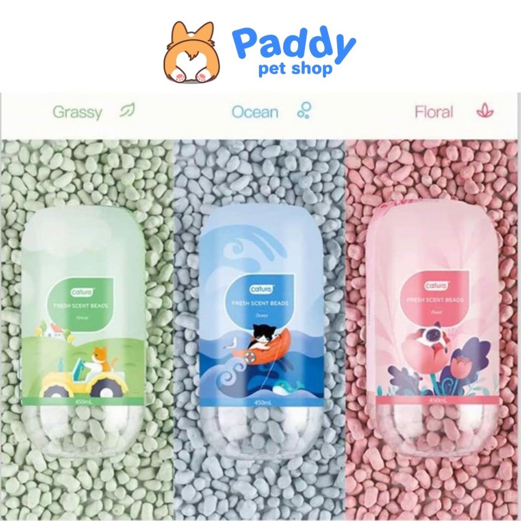 [Mã PET50K giảm Giảm 10% - Tối đa 50K đơn từ 250K] Viên Khử Mùi Hôi Cát Mèo Cature (Lon 450ml)