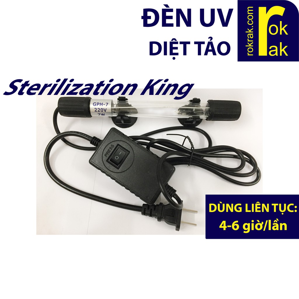 GIÁ SỈ-Đèn UV diệt tảo hồ cá dưới 500L Sterilization King 7W