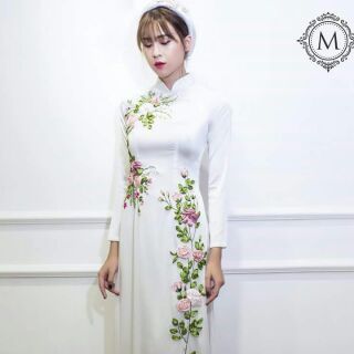 Hoa thêu phụ kiện áo dài
