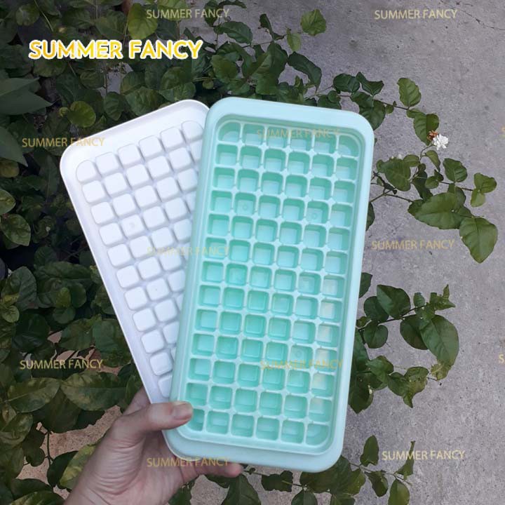 Khuôn 78 viên vuông khay rau câu phô mai, trái cây  thạch trà sữa khuôn socola viên - Ice cube tray for chocolate jelly