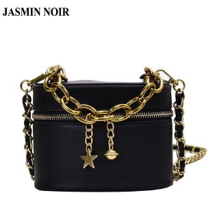 Túi Đeo Chéo Jasmin Noir Phối Dây Xích Phong Cách Retro Cá Tính