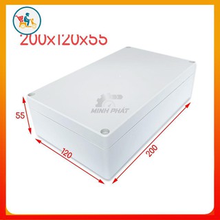 Hộp nhựa 200x120x55 hộp đựng mạch điện tử