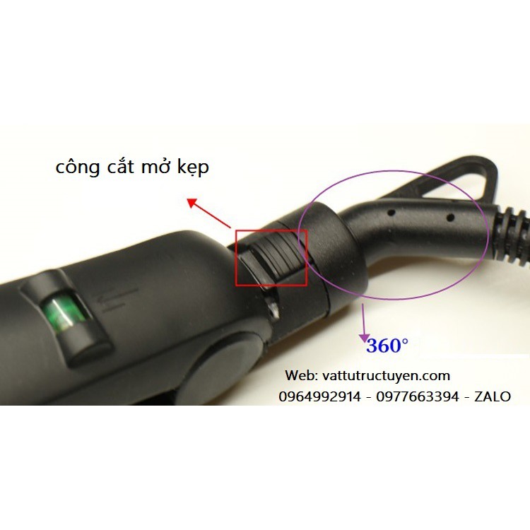 Kẹp uốn mica chân chữ góc vuông góc tròn