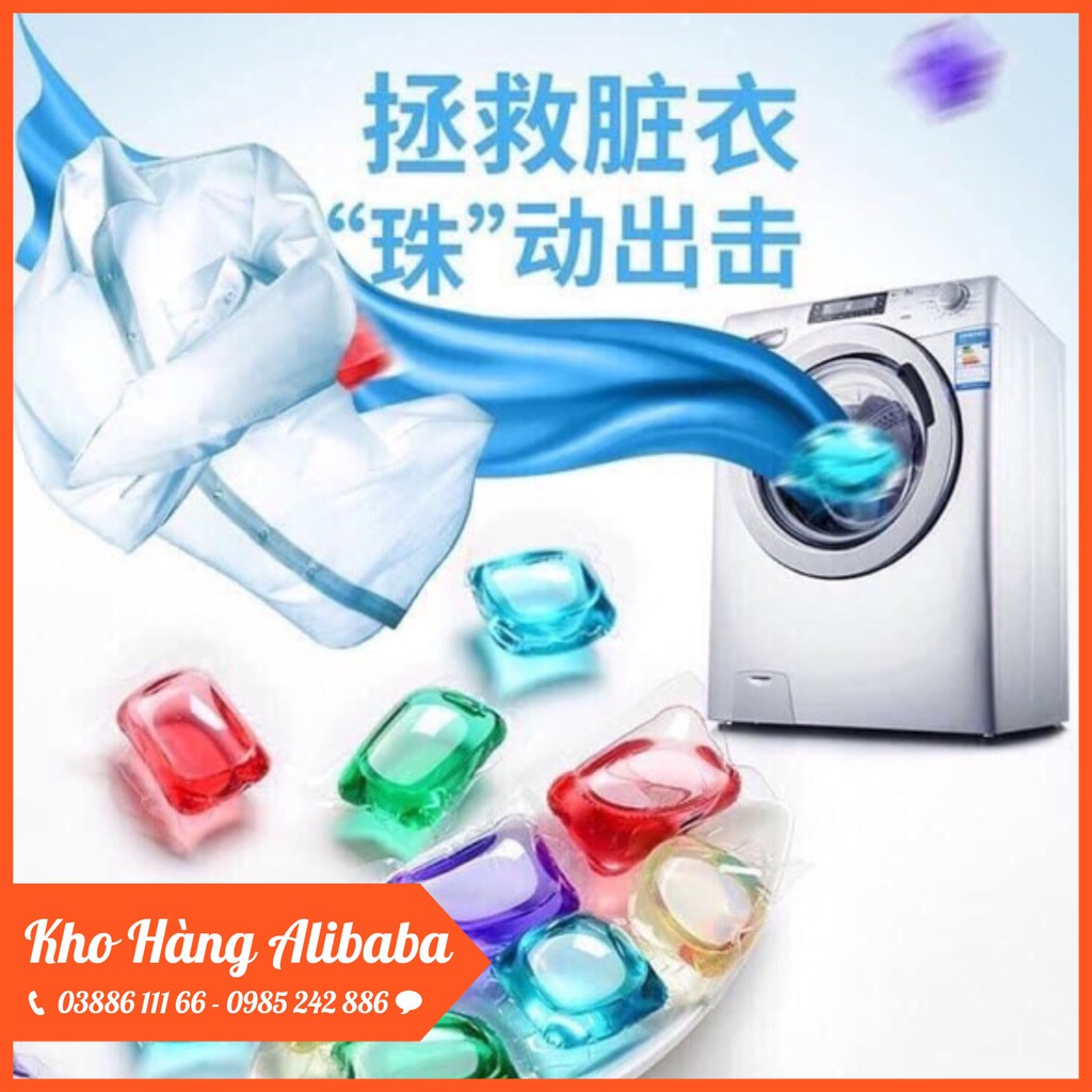 Viên Giặt Xả Quần Áo 3 in 1 [HỘP 30 VIÊN]