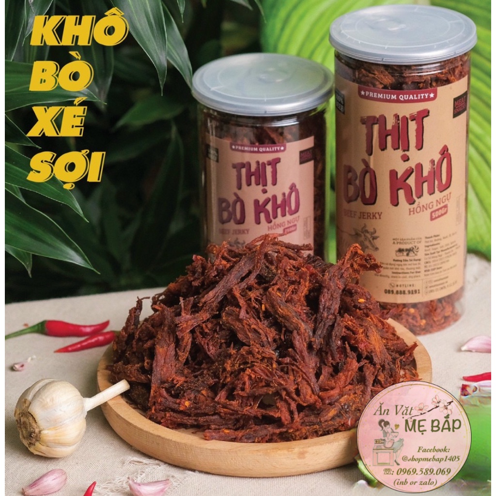 Khô Bò Sợi Hồng Ngự 250gram -  sợi dai khô, 100% thịt bò - Shop Mẹ Bắp [Ảnh Thật] | BigBuy360 - bigbuy360.vn
