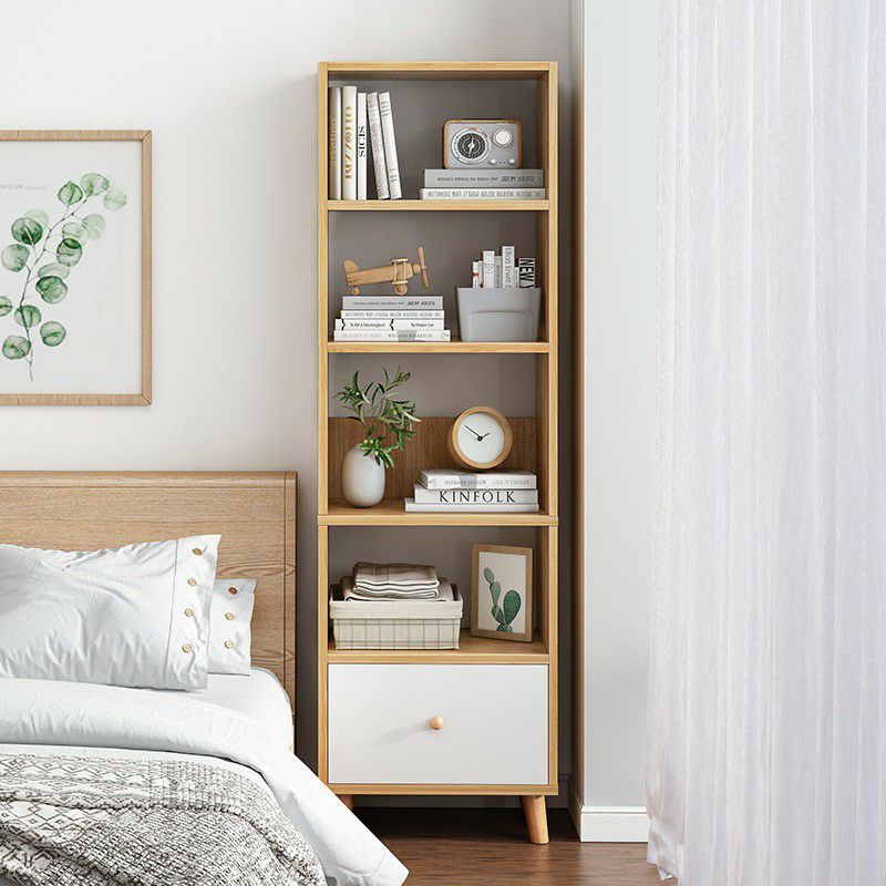 Kệ sách 3 4 5 tầng  S Style thông minh có hộc để đồ kệ gỗ decor lắp ráp phong cách Nordic- GP144