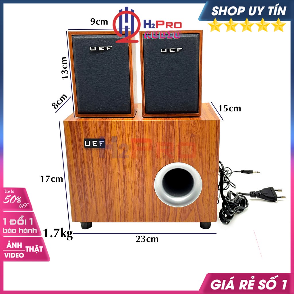 Loa Vi Tính 2.1, Loa Máy Tính H2pro S907 Cao Cấp, Cắm Jack Aux, Nhạc Hay, Bass Ấm, Nhỏ gọn, Dùng Cho Học Tập-H2Pro Audio