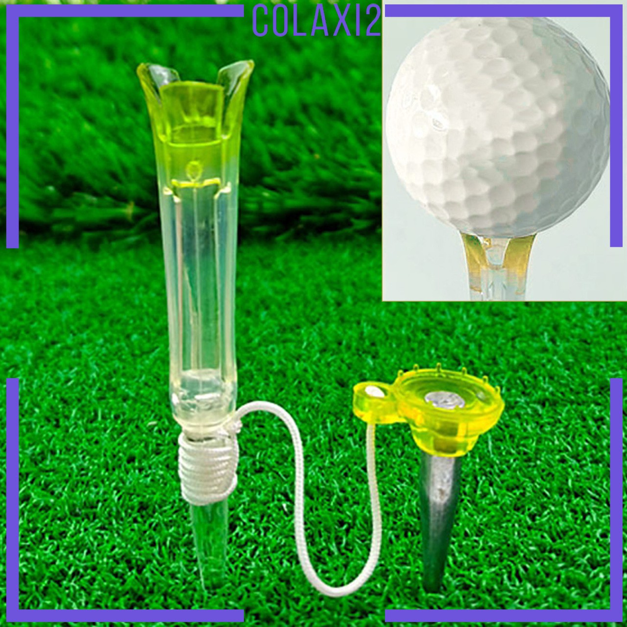 Plastic 3.35inch Golf Tees Unbreakable Long Durable High Performance Yellow