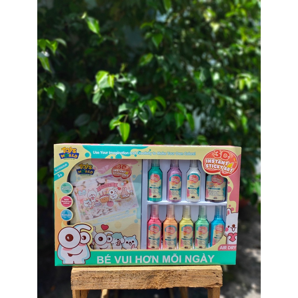 Tranh Vẽ 3D DIY Dạng Gel Tạo Sticker Dán