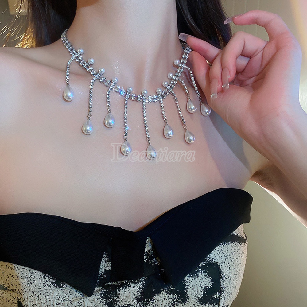 Vòng cổ Chuỗi Ngọc Trai Sang Trọng Thời Trang