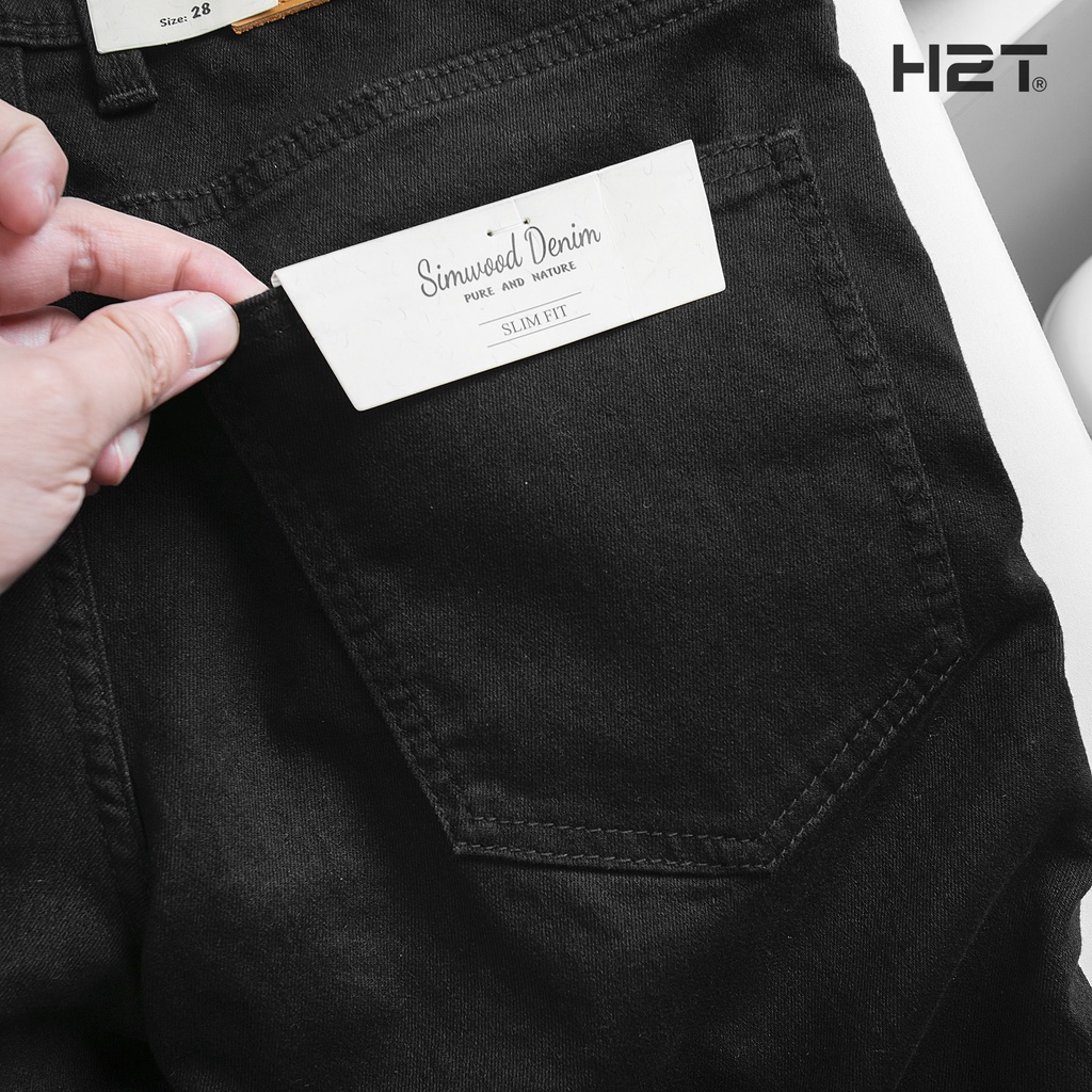 Quần Jeans Nam H2T  Simwood Denim kiểu dáng Slimfit Ôm Chân, Chất Vải Co Giãn Nhẹ Thoải Mái 1545