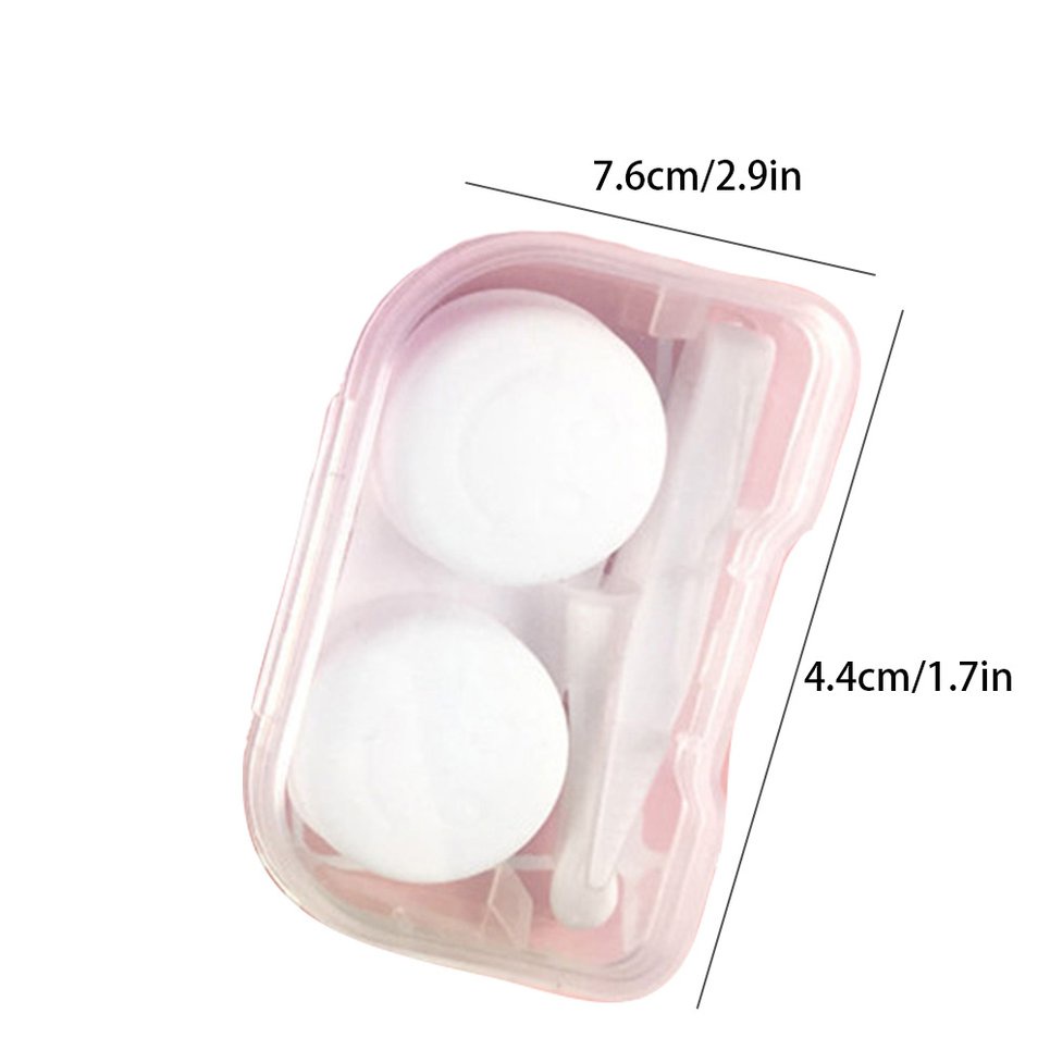 Solid Color Contact Lens Pp Box Eye Care Kit Portable Contact Lens Box