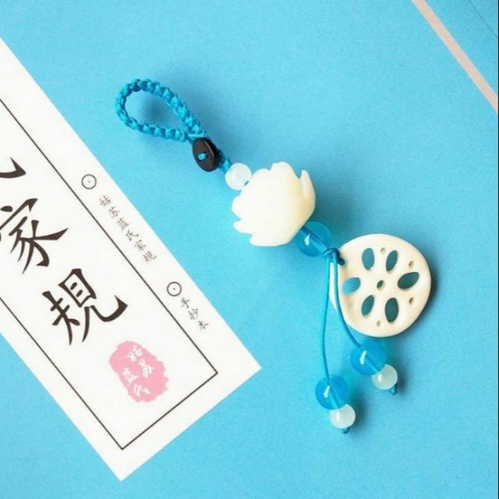 (sen ngó) Móc khóa Ma đạo tổ sư hoa sen và ngó Lam Vong Cơ Ngụy Vô Tiện trần tình lệnh phim trần tình lệnh