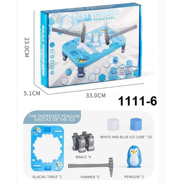 Đồ chơi phá băng giải cứu chim cánh cụt size lớn BBT Global 1111-6
