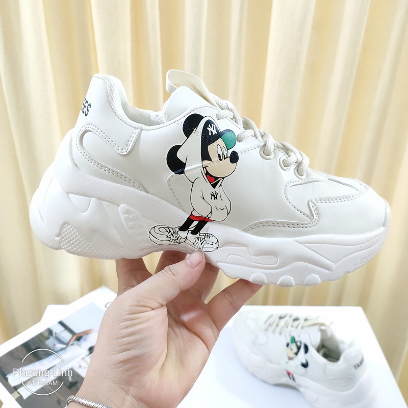 Giày Sneaker M.L.B boston Mickey Phuong linh 86 shop  [hỗ trợ đổi trả]