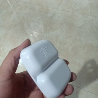 [COMBO 5 CÁI]CHÉN CHẤM MICA 2 NGĂN, MÀU TRẮNG HOA VĂN