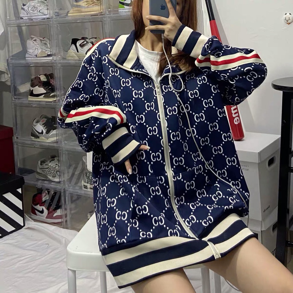 Áo Khoác Bóng Chày DOUBLE C Mùa Thu Và Mùa Xuân Dành Cho Các Bạn Nữ-Có Size