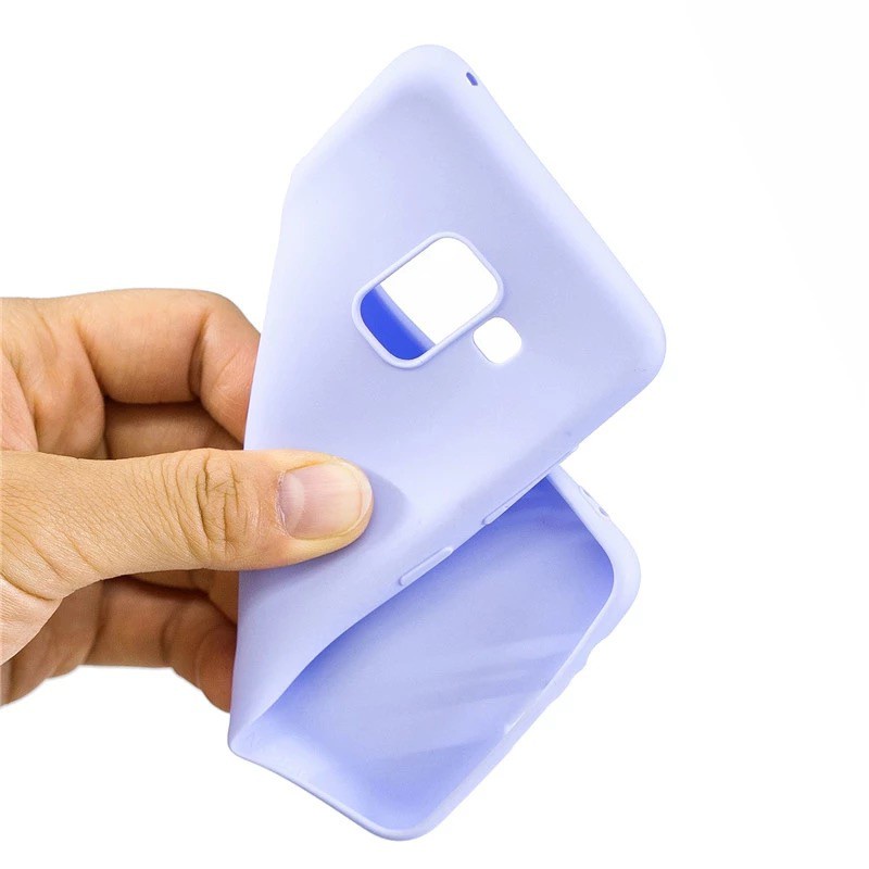 Ốp Lưng TPU Mềm Màu Trơn Siêu Mỏng Cho Samsung Galaxy A6 A8 Plus 2018