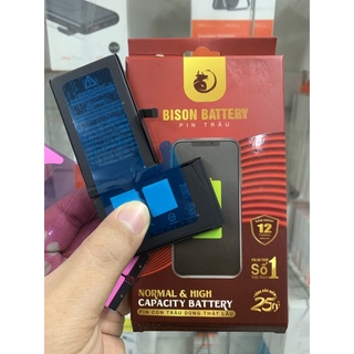Pin Siêu Bison Dung Lượng Cao Cho ĐT táo-BH 6 tháng (tặng kèm keo dán pin)