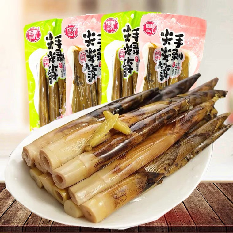 Măng Trúc cay Tứ Xuyên ngâm ớt xanh gói 400g, giòn ngon vị đặc sản ăn kèm các loại mỳ cay, bún ốc
