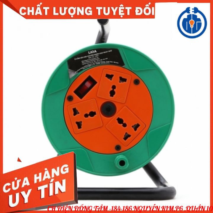 ⚡GIAO HỎA TỐC⚡ Ổ CẮM QUAY RULO ĐA NĂNG LIOA  QN20-2-15A ( 20m DÂY  15A )  - BẢO VỆ QUÁ TẢI-  Ổ CẤM CÔNG TRÌNH