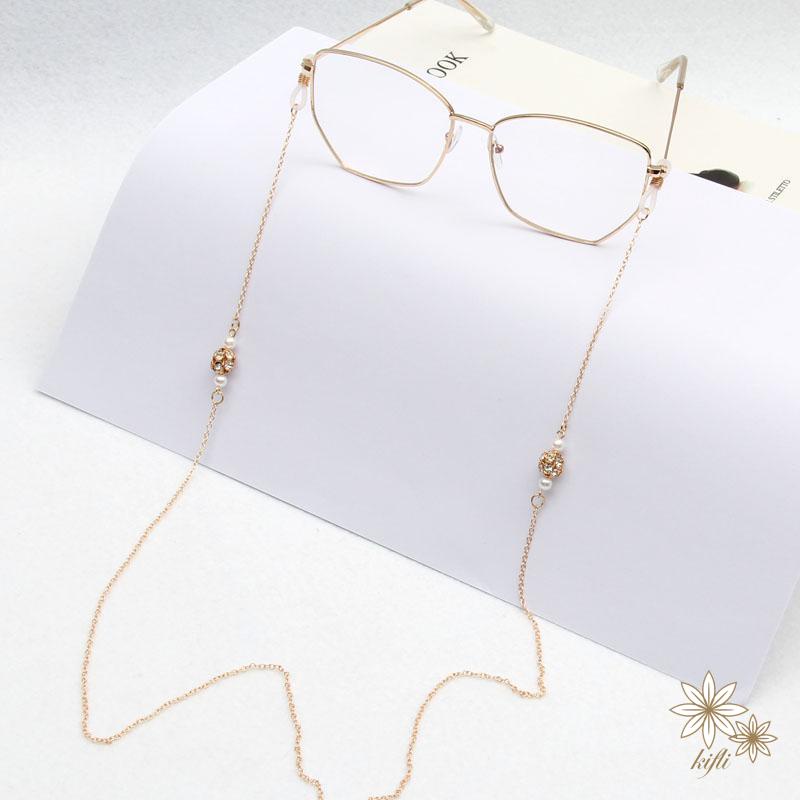 Dây Đeo Gắn Kính Chống Thất Lạc Đính Ngọc Trai Thời Trang