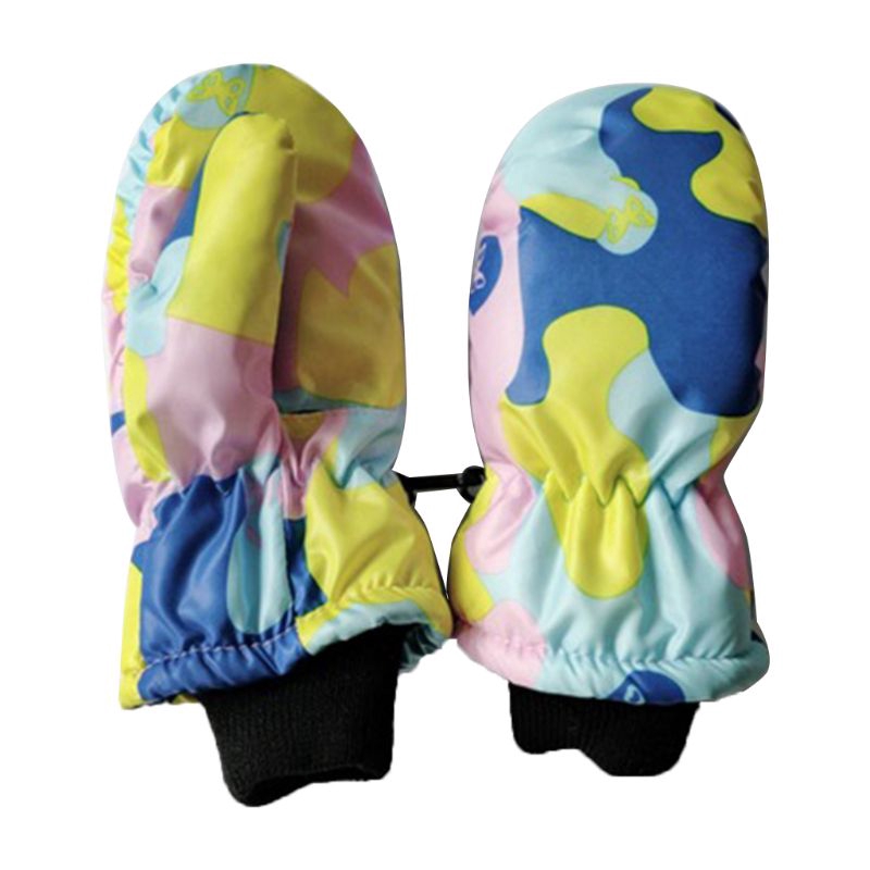 Mary☆SOME Chidren Winter Thicken Mitten Kids Outdoor Warm Waterproof Windproof Gloves