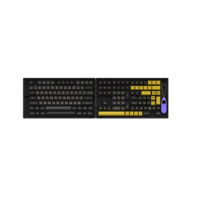 [Mã ELHAMS5 giảm 6% đơn 300K] AKKO Keycap set - Black Gold (PBT Double-Shot/ASA profile/158 nút)