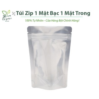 10 Túi Zip Bạc Đựng 200gr Bột - 3nfam.organic