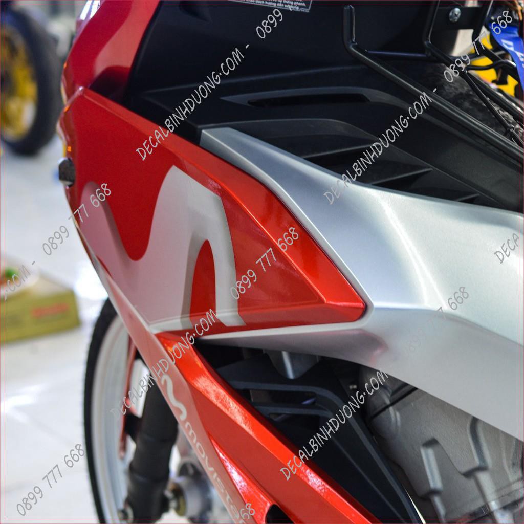 Tem Xe Máy - Decal Trùm Winner X Movistar Đỏ Bạc Cao Cấp